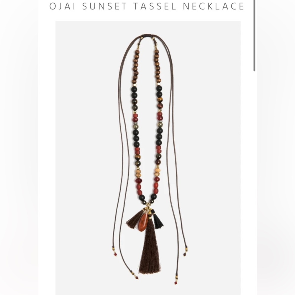 JOHNNY WAS OJAI SUNSET TASSEL NECKLACE